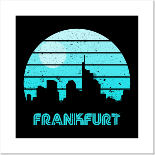 Retro Sunset Frankfurt Posters and Art